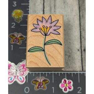 Hero Arts Hand Drawn Floret Flower C4518 Rubber Stamp Wood #L77